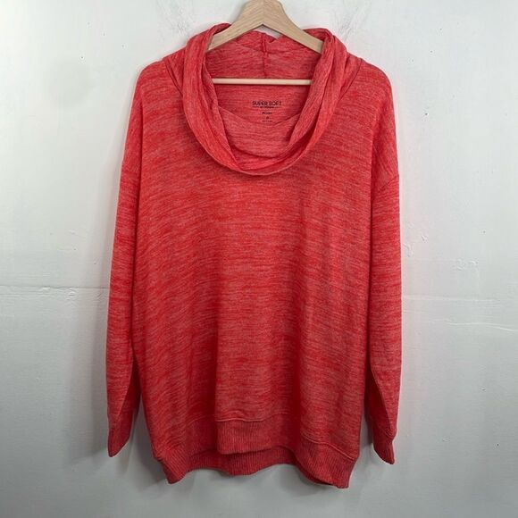 Torrid Super Soft Plush Cowl Neck Long Sleeve Tunic Sweatshirt size 12 - Picture 1 of 12